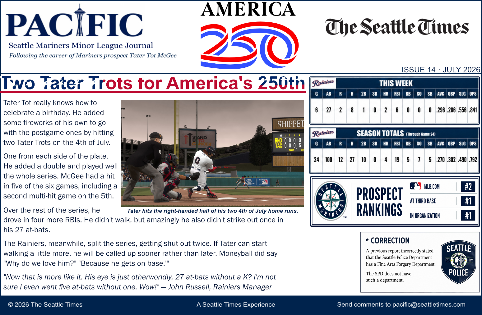 PACIFIC Issue 14 — Two Tater Trots for America's 250th