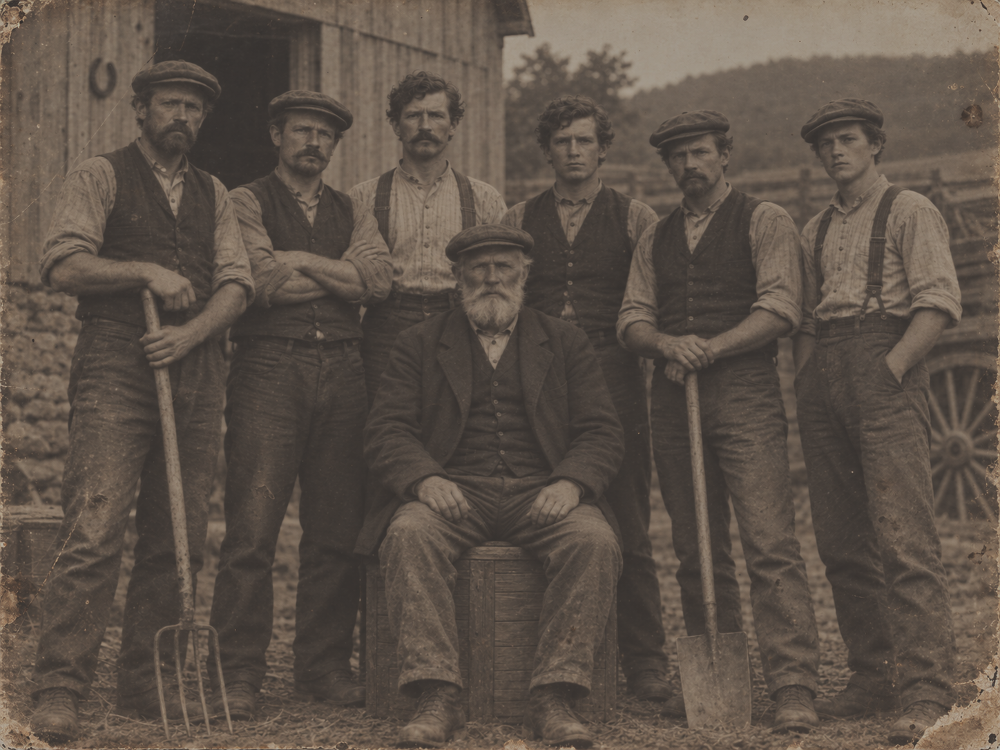 McGee family farm workers circa 1880