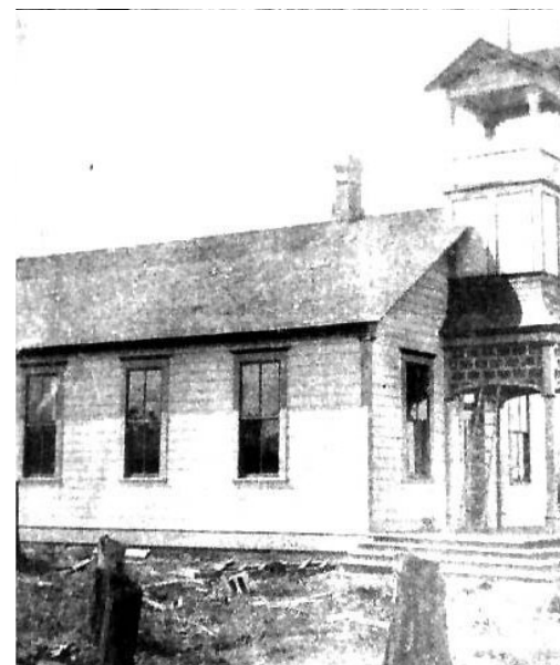 The First Official Schoolhouse at First Avenue and Church Street