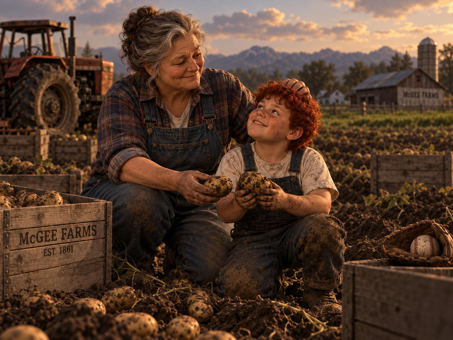 Tater Tot McGee with his grandmother